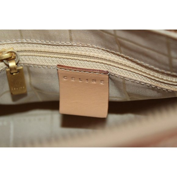 Celine Barrel Bag Women's Beige Leather Handbag - Picture 9 of 11